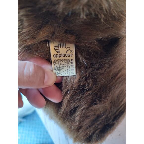 Vintage 1986 Applause Zachary Brown Teddy Bear Stuffed Animal Plush Toy 18” Tall - Picture 9 of 10